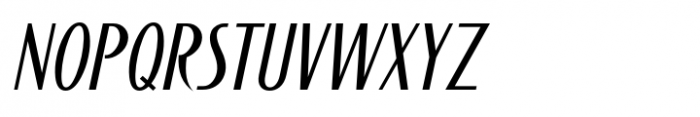 Deco Revival JNL Oblique Font UPPERCASE
