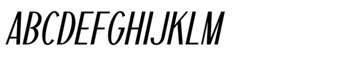 Deco Revival JNL Oblique Font LOWERCASE