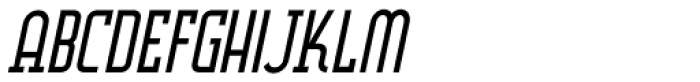 Deco Semi Serif Oblique JNL Font UPPERCASE