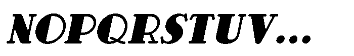 Deco Serif JNL Deco Serif Oblique JNL Regular Font UPPERCASE