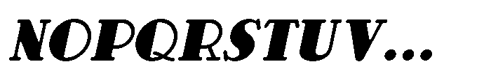 Deco Serif JNL Deco Serif Oblique JNL Regular Font LOWERCASE