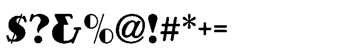 Deco Serif JNL Regular Font OTHER CHARS
