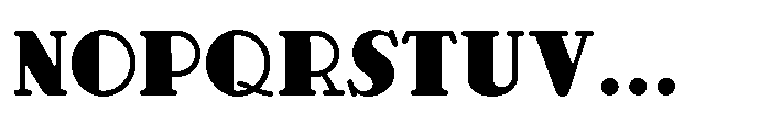 Deco Serif JNL Regular Font UPPERCASE