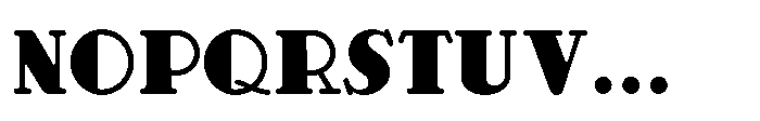 Deco Serif JNL Regular Font LOWERCASE