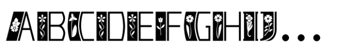 Deco Spring Flowers Font LOWERCASE