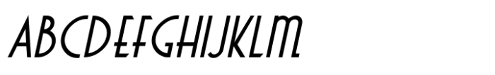 Deco Style Oblique JNL Font UPPERCASE
