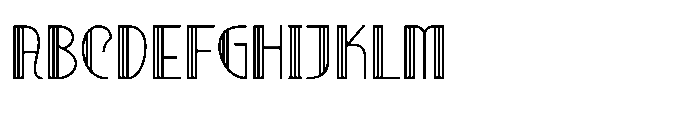 Deco Vogue Font UPPERCASE