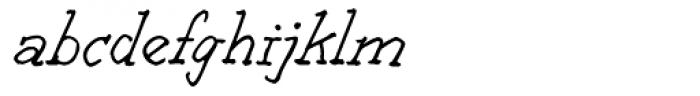 Decomic Oblique Font LOWERCASE