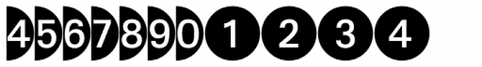 Deconumbers Pi #1 (Circle) Font LOWERCASE