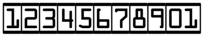 Deconumbers Pi #2 (Ocra) Font UPPERCASE