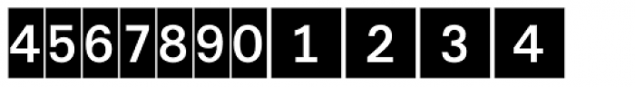 Deconumbers Pi #4 (Square) Font LOWERCASE