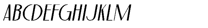 Decophile Italic Font UPPERCASE