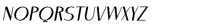 Decophile Italic Font LOWERCASE