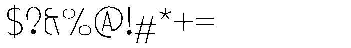 Decophile Light Font OTHER CHARS