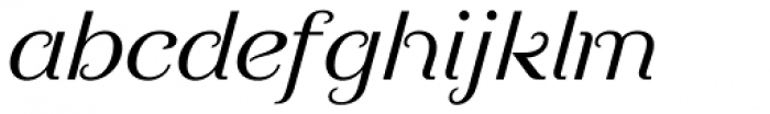 Decora Pro Italic Font LOWERCASE