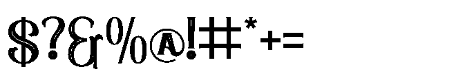 Decoraties Font OTHER CHARS