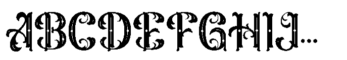 Decoraties Font UPPERCASE