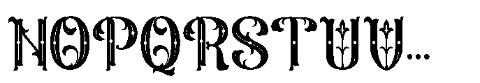 Decoraties Font UPPERCASE