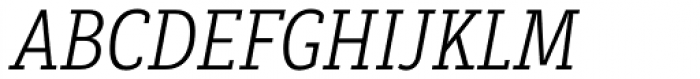 Decour Condensed Light Italic Font UPPERCASE