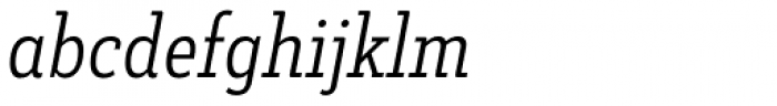 Decour Condensed Light Italic Font LOWERCASE
