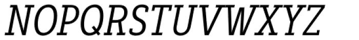 Decour Condensed Regular Italic Font UPPERCASE