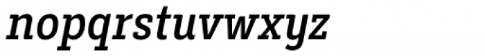 Decour Condensed Semibold Italic Font LOWERCASE