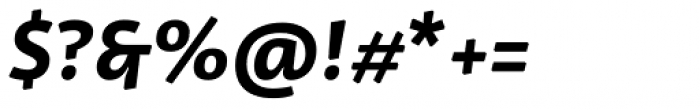 Dederon Sans Bold Italic Font OTHER CHARS