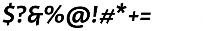 Dederon Sans SemiBold Italic Font OTHER CHARS