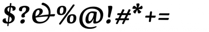 Dederon SemiBold Italic Font OTHER CHARS