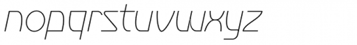 Dee ExtraLight Italic Font LOWERCASE