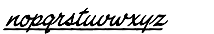 Deep Thoughts Bold Underline Font LOWERCASE