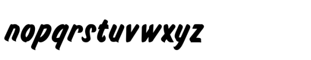 Deertail Brush Font LOWERCASE