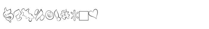 Defase Graffiti Inner outline Font OTHER CHARS
