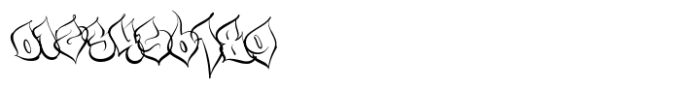Defase Graffiti Outline Font OTHER CHARS