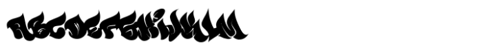 Defase Graffiti Solid Fill Font UPPERCASE