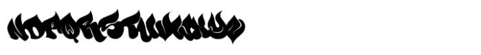 Defase Graffiti Solid Fill Font UPPERCASE