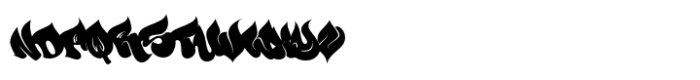 Defase Graffiti Solid Fill Font LOWERCASE