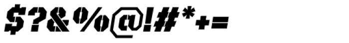 Defense Black Italic Font OTHER CHARS