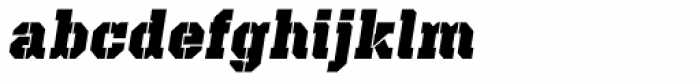 Defense Black Italic Font LOWERCASE