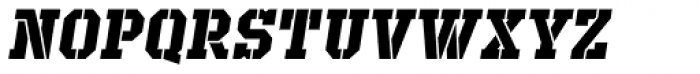 Defense Bold Italic Font UPPERCASE