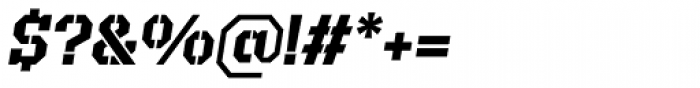 Defense SemiBold Italic Font OTHER CHARS