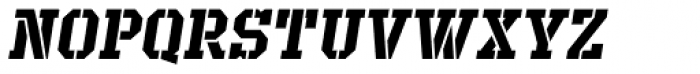 Defense SemiBold Italic Font UPPERCASE