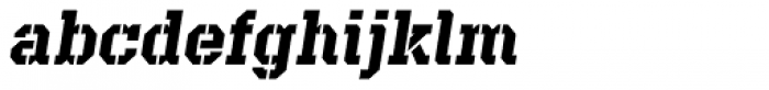 Defense SemiBold Italic Font LOWERCASE
