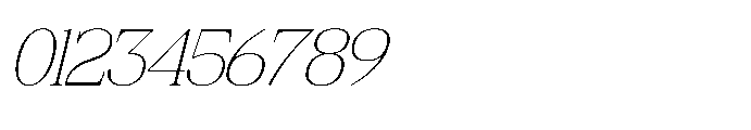 Deforta Italic Font OTHER CHARS