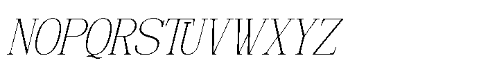 Deforta Italic Font UPPERCASE