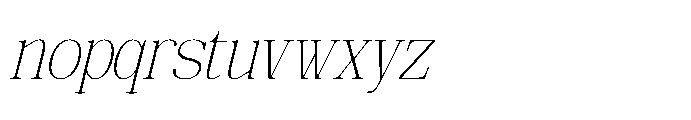 Deforta Italic Font LOWERCASE
