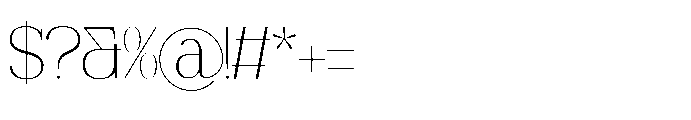 Deforta Regular Font OTHER CHARS