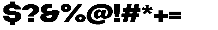 Degitan Black Expanded Font OTHER CHARS