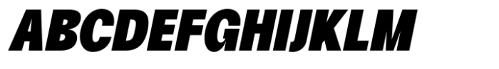 Degitan Black Italic Condensed Font UPPERCASE