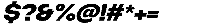 Degitan Black Italic Semi Expanded Font OTHER CHARS